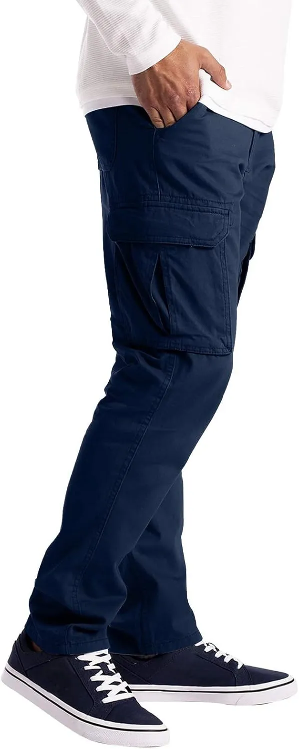 Mens Workout Cargo Sweatpants Heavyweight Athletic Joggers Multi-Pockets Relaxed Fit Cargo Pants Men's Heavyweight