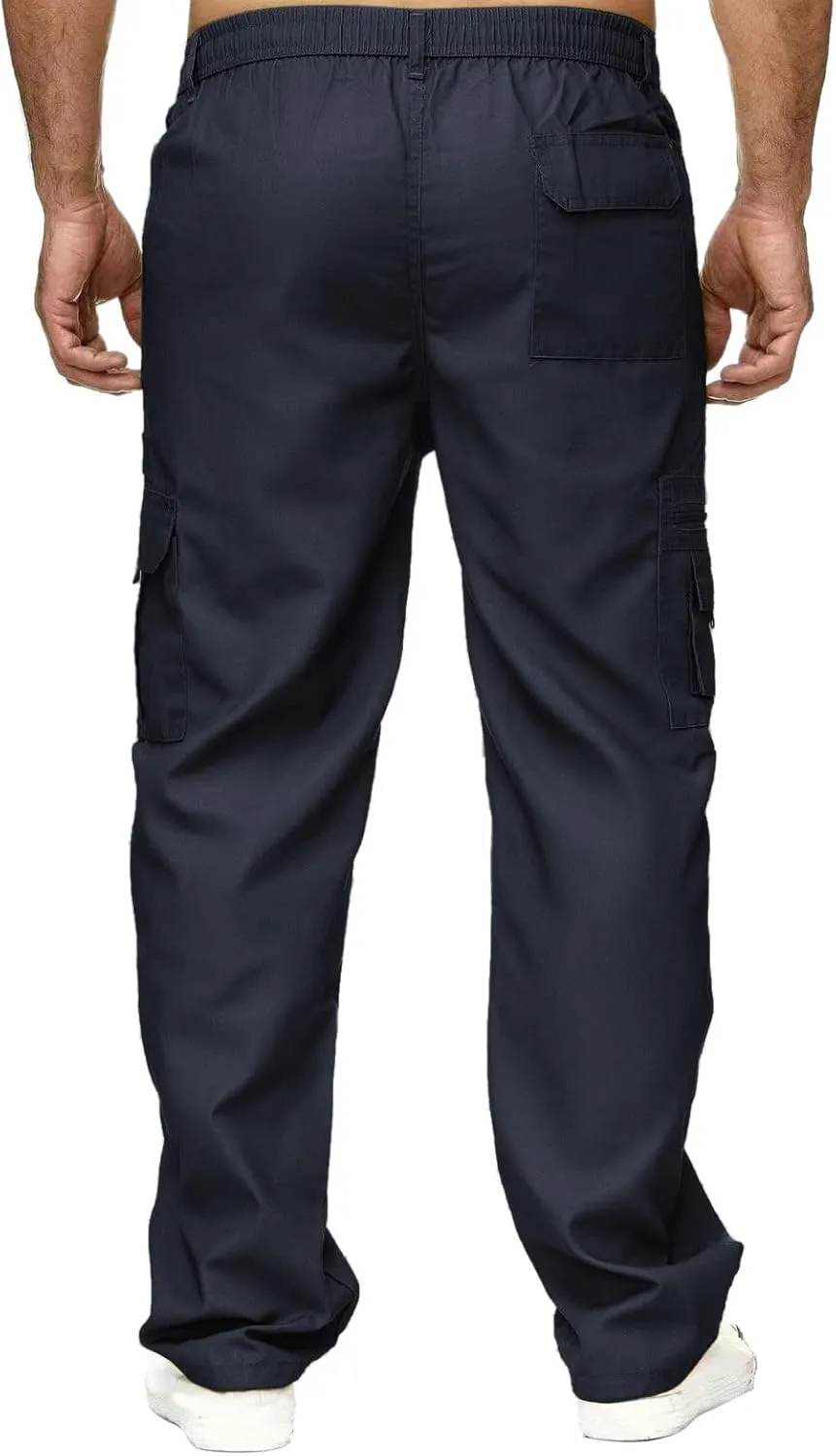 Mens Workout Cargo Sweatpants Joggers Pants Warm Athletic Track Pants with Pockets Men's Graphic Sweatpants Athletic