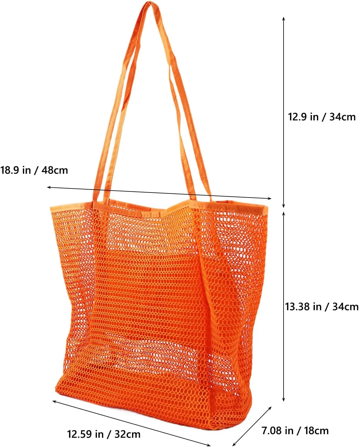 Mesh Beach Tote Womens Shoulder Handbag,Elegant Beach Tote Bag,Stylish and Lightweight Summer Essential