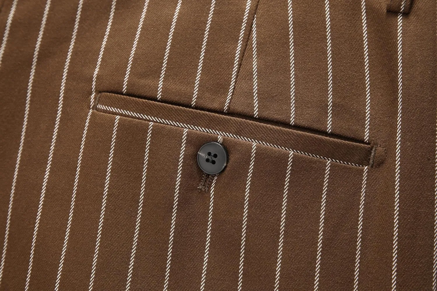 MOGU Mens Striped Slim Fit Dress Pants  Adjustable Elastic Waist Pinstripe Suit Trousers, Business Casual Slacks