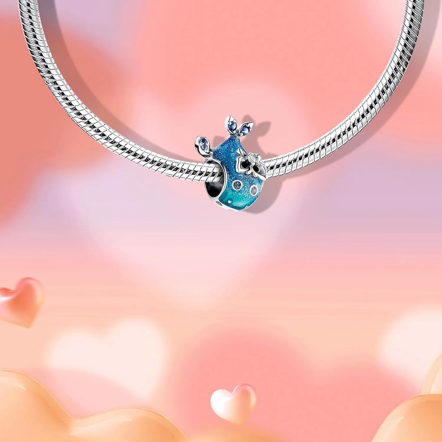Mom Love Charms for Bracelets Family Gold Beads Dangle Pendants Mother's Day Present for Women