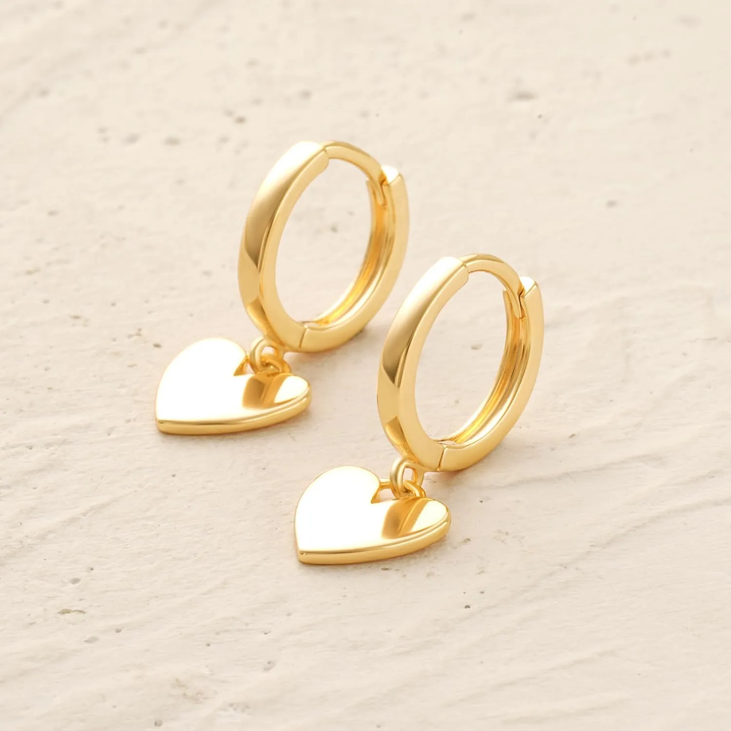 MYEARS Women Earrings Gold Huggie Hoop Dangle Drop 14K Gold Plated Small Simple Hypoallergenic Everyday Jewelry