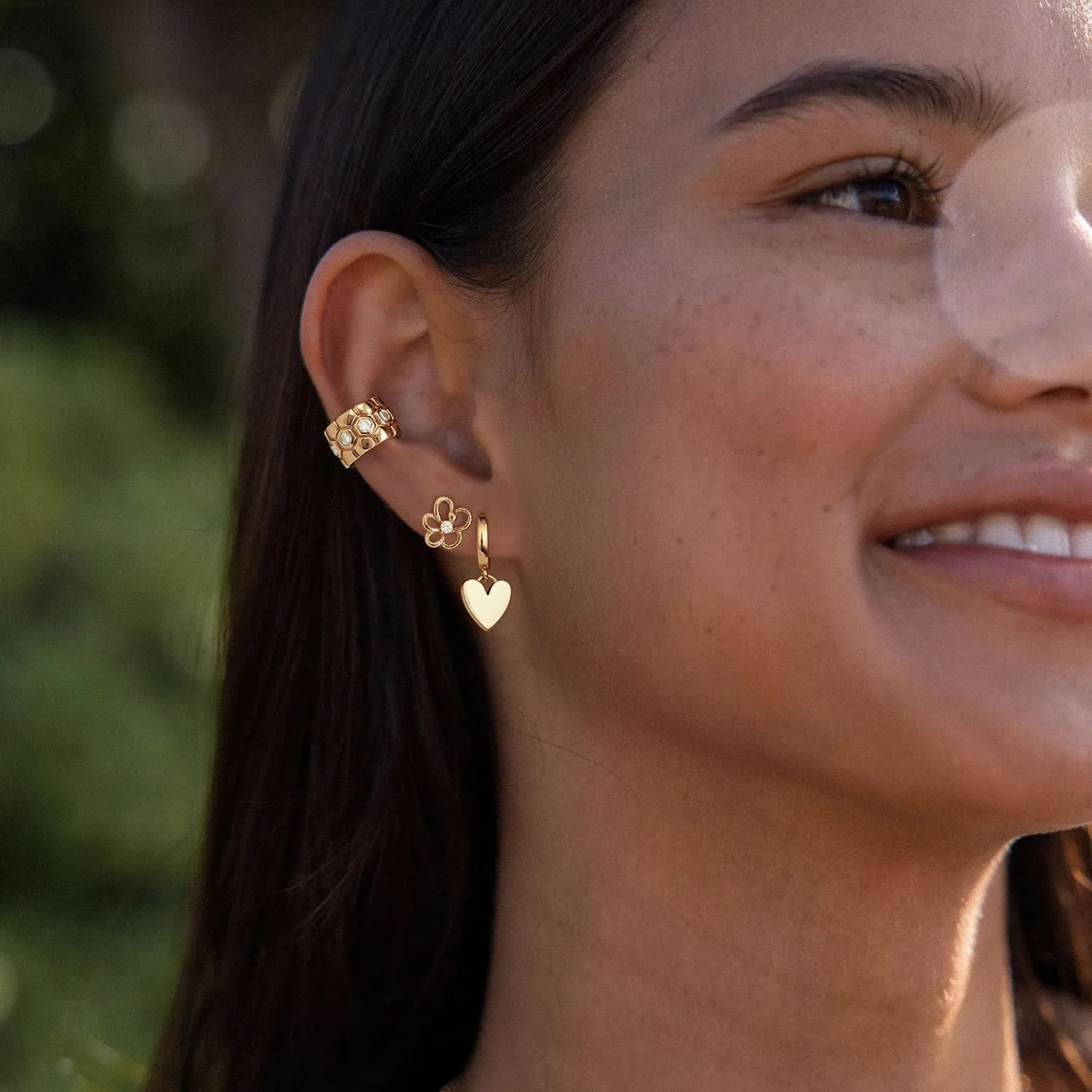 MYEARS Women Earrings Gold Huggie Hoop Dangle Drop 14K Gold Plated Small Simple Hypoallergenic Everyday Jewelry