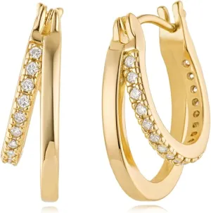 MYEARS Women Hoop Earrings Gold 14K Simple Hypoallergenic Everyday Jewelry