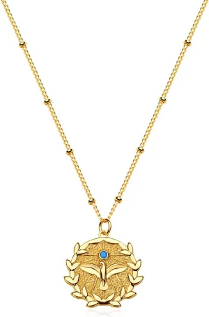 MYEARS Women Pendant Necklace Gold 14K Gold Filled Small Simple Dainty Chain Everyday Jewelry