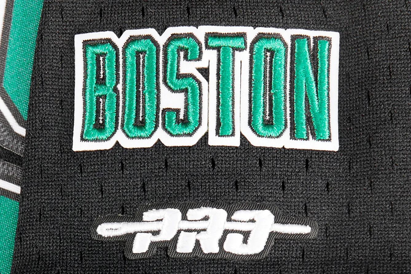 NBA BOSTON CELTICS CLASSIC LITTLE BOYS SHORT SLEEVE MESH TEE (BLACK)