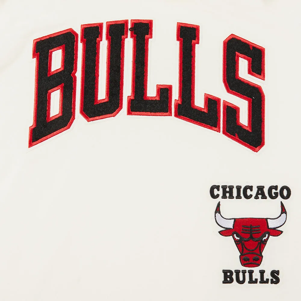 NBA CHICAGO BULLS RETRO CLASSIC BIG BOYS SHORT SLEEVE TAPING TEE (EGGSHELL/ RED)