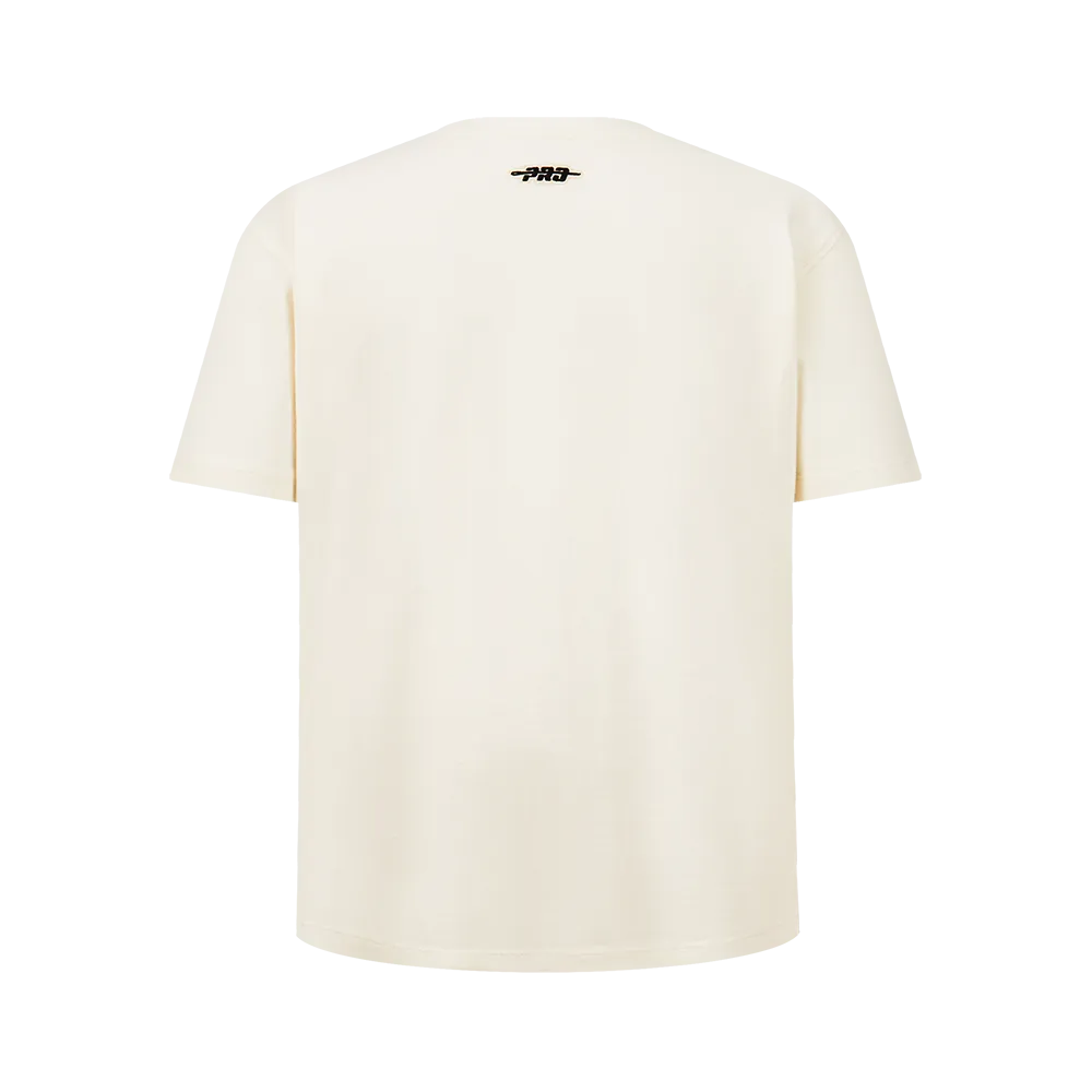 NBA CHICAGO BULLS RETRO CLASSIC BIG BOYS SHORT SLEEVE TAPING TEE (EGGSHELL/ RED)