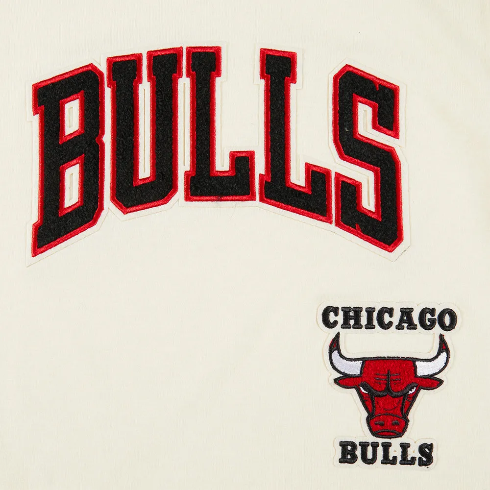 NBA CHICAGO BULLS RETRO CLASSIC LITTLE BOYS SHORT SLEEVE TAPING TEE (EGGSHELL/ RED)
