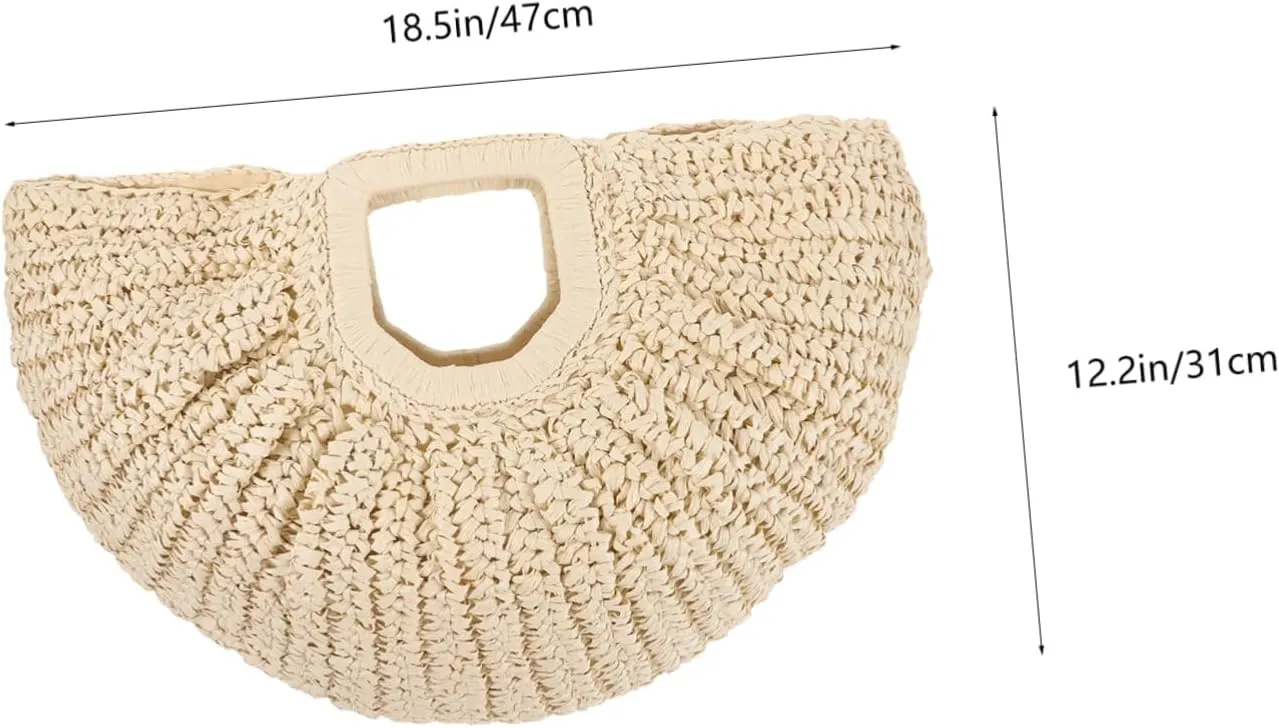 NOLITOY Beach Bag Woven Handbag Wallets Tote Bag Purses Handbags Beach Tote Woven Purse Women Beach Handbag