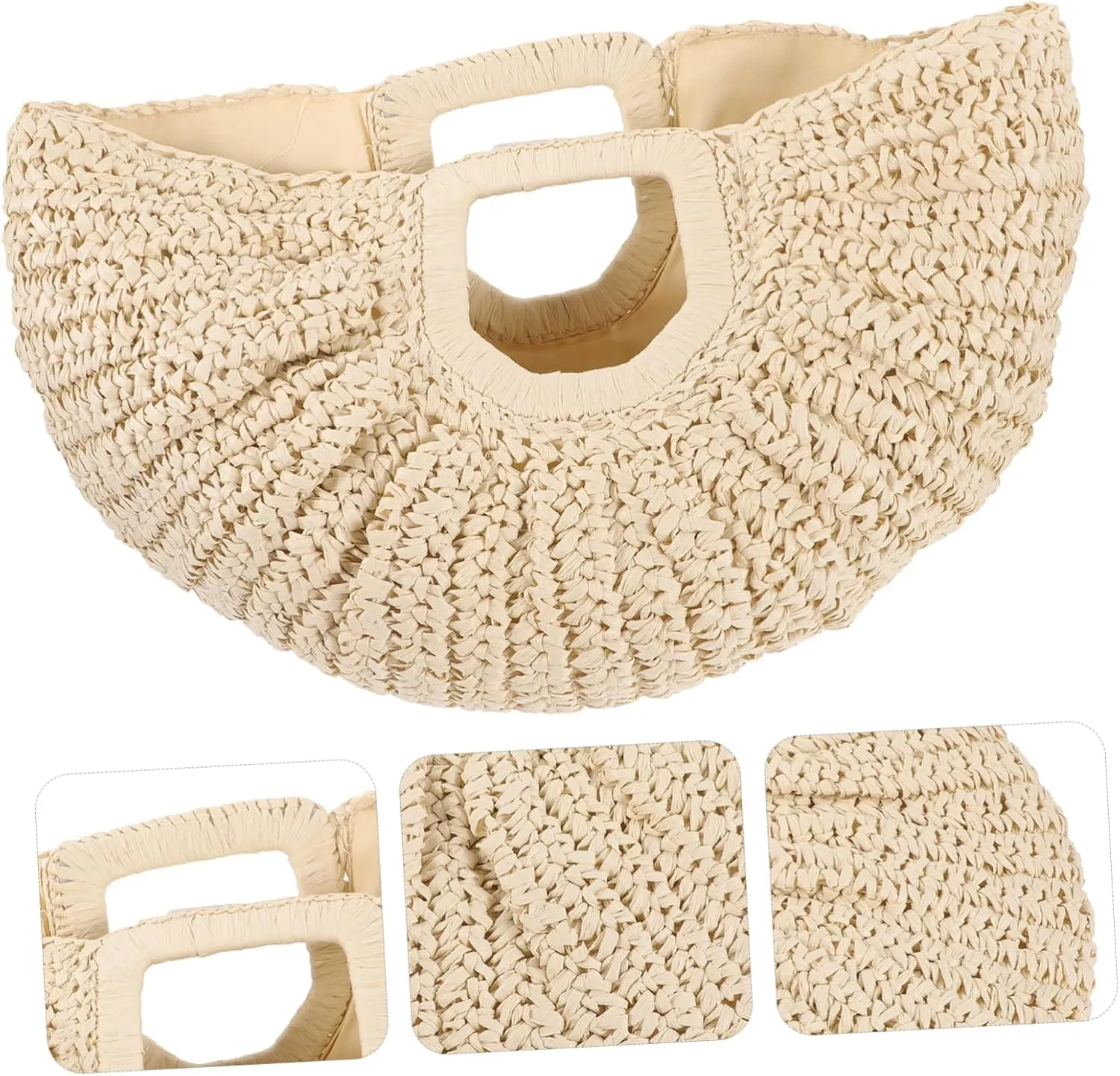 NOLITOY Beach Bag Woven Handbag Wallets Tote Bag Purses Handbags Beach Tote Woven Purse Women Beach Handbag