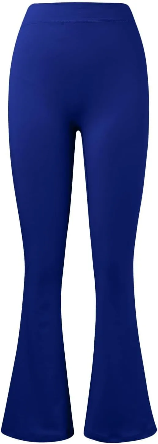 Pants for Women Leggings Fashion V Back Butt Lifting Wide Leg High Trousers Workout Yoga Pants Gym Trousers 2025