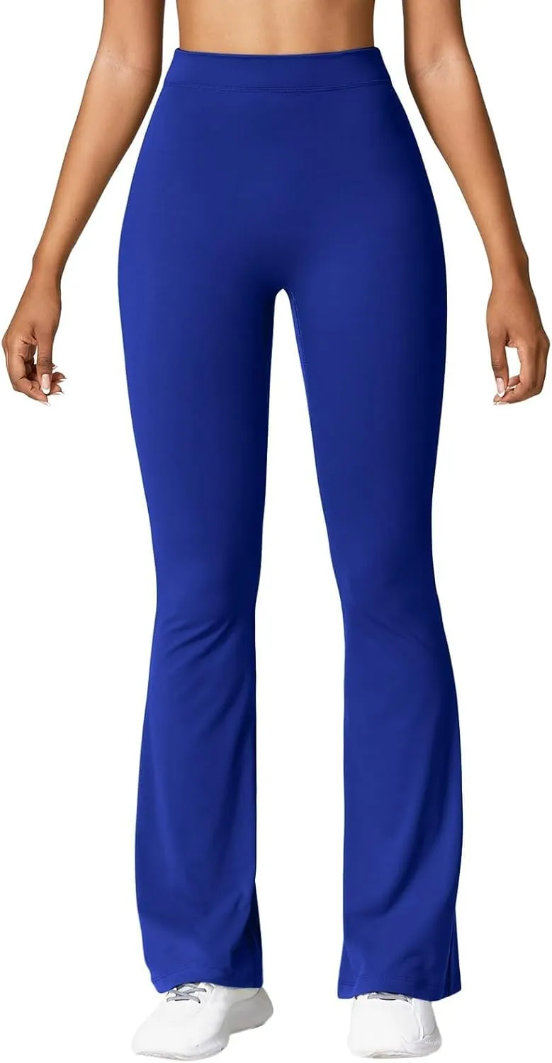Pants for Women Leggings Fashion V Back Butt Lifting Wide Leg High Trousers Workout Yoga Pants Gym Trousers 2025