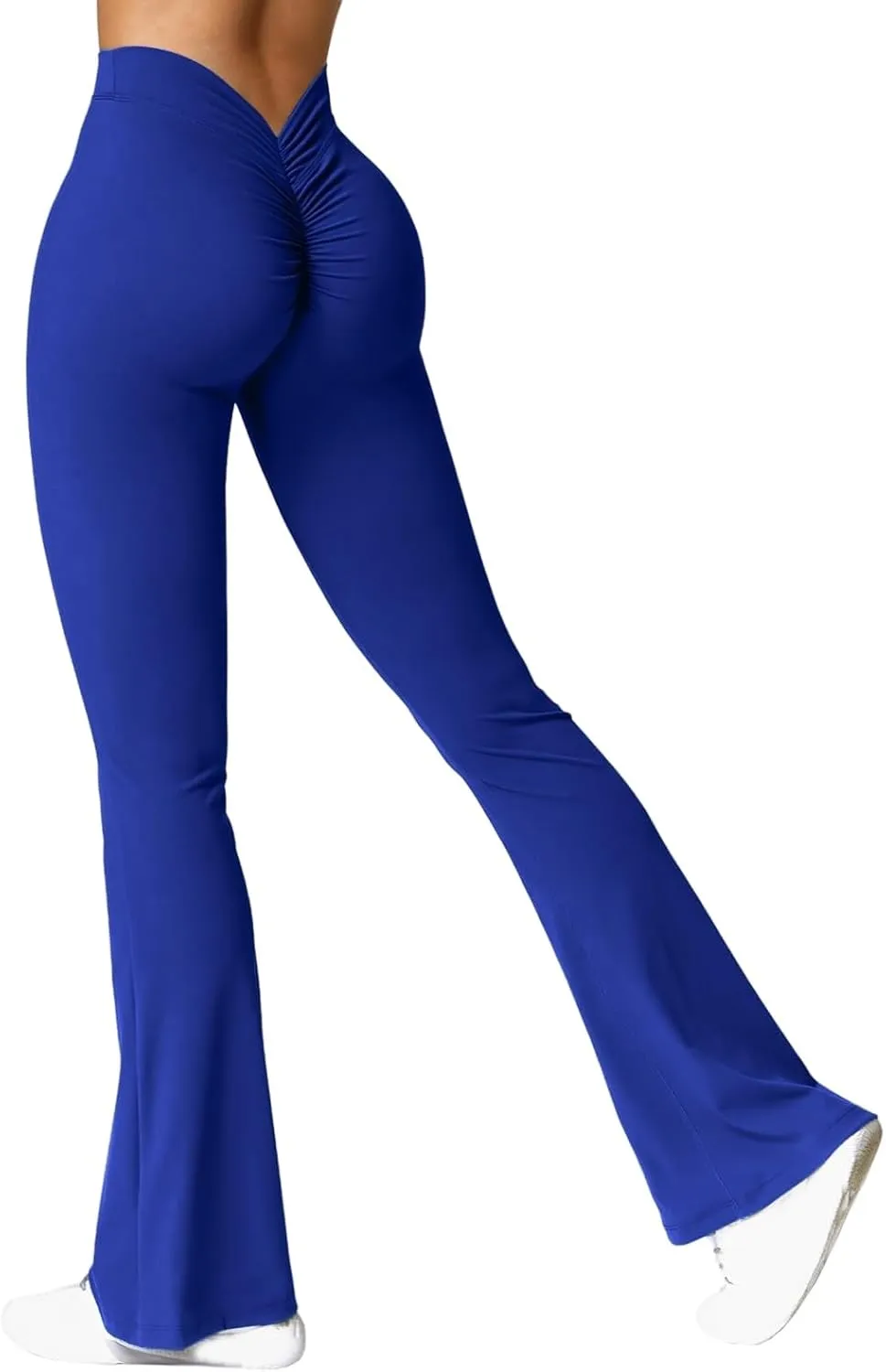 Pants for Women Leggings Fashion V Back Butt Lifting Wide Leg High Trousers Workout Yoga Pants Gym Trousers 2025