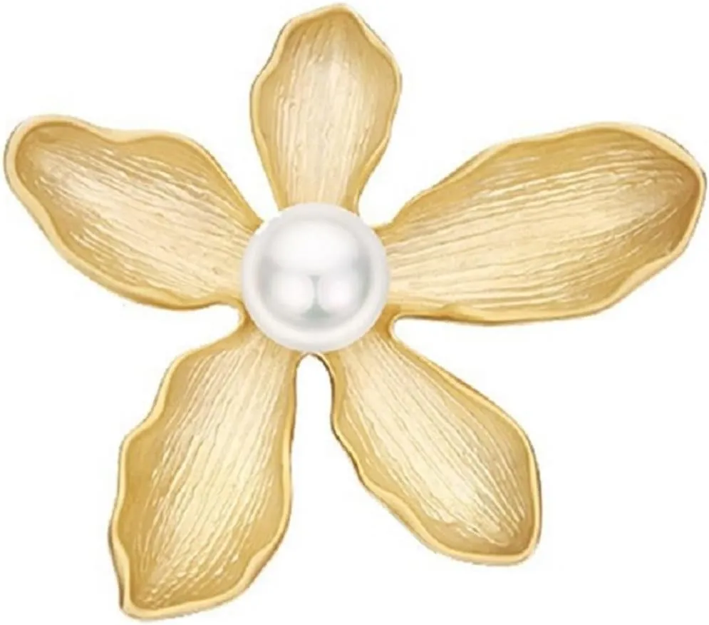Petal Pearl Brooch, Jewelry Gift for Women, Girls, Ladies, Exquisite Packaging