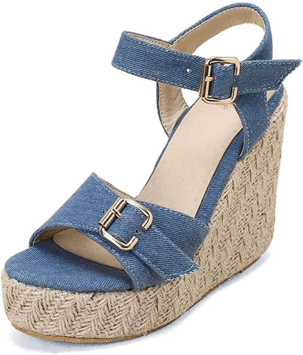 Platform Sandals Women Double Ankle Strap Comfortable with Adjustable Buckles and Open Toe for Customizable Fit Orthopedic Sandal Beach Dressy Flip Flops for Wide Toe 2025 Spring