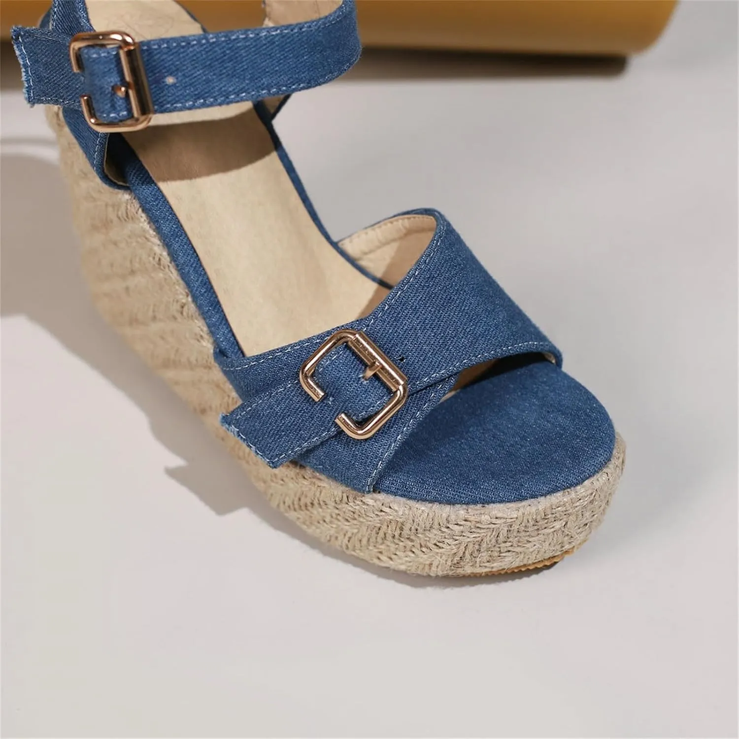 Platform Sandals Women Double Ankle Strap Comfortable with Adjustable Buckles and Open Toe for Customizable Fit Orthopedic Sandal Beach Dressy Flip Flops for Wide Toe 2025 Spring