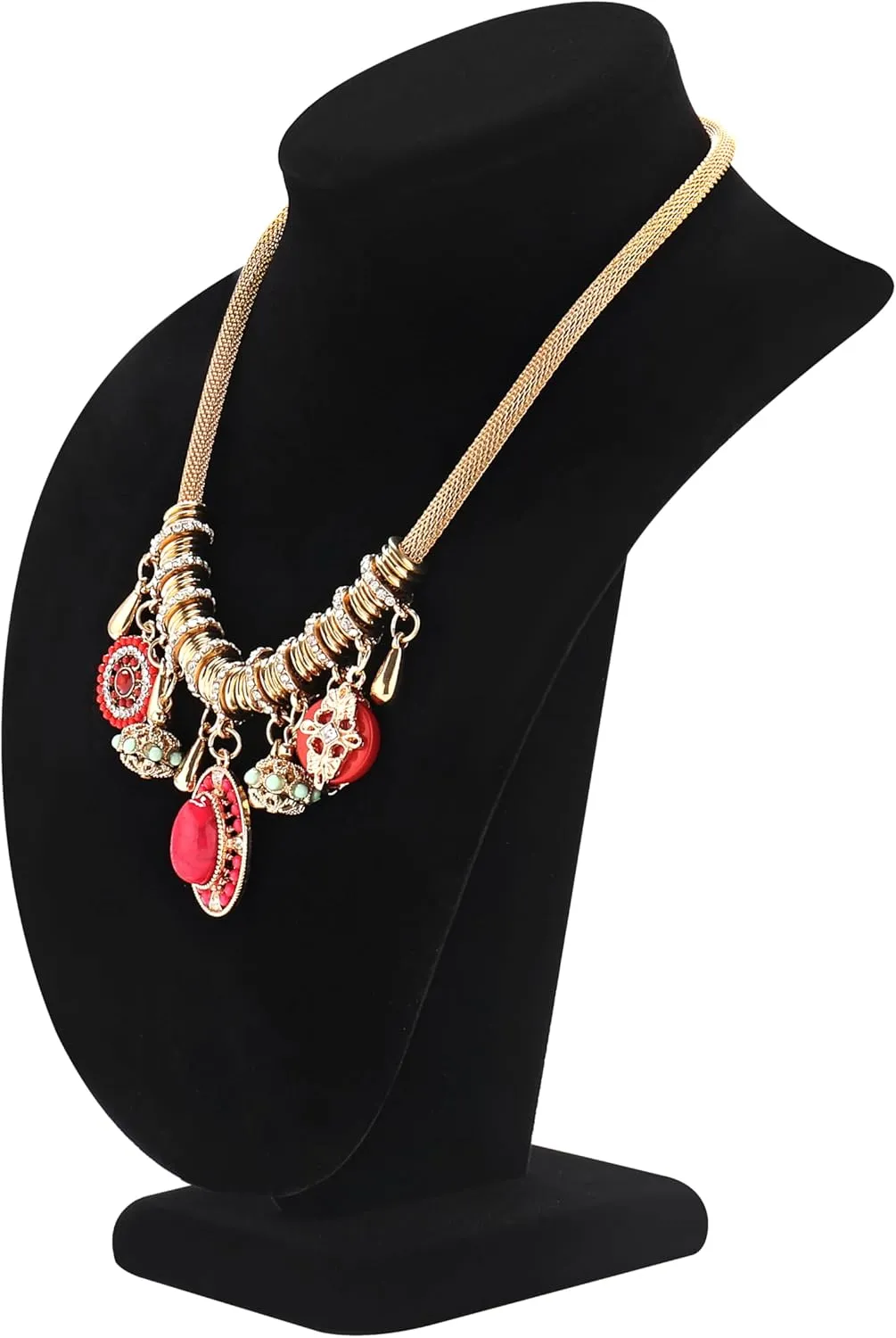 Polmart P1 Modern Necklace Bust, Black Velvet