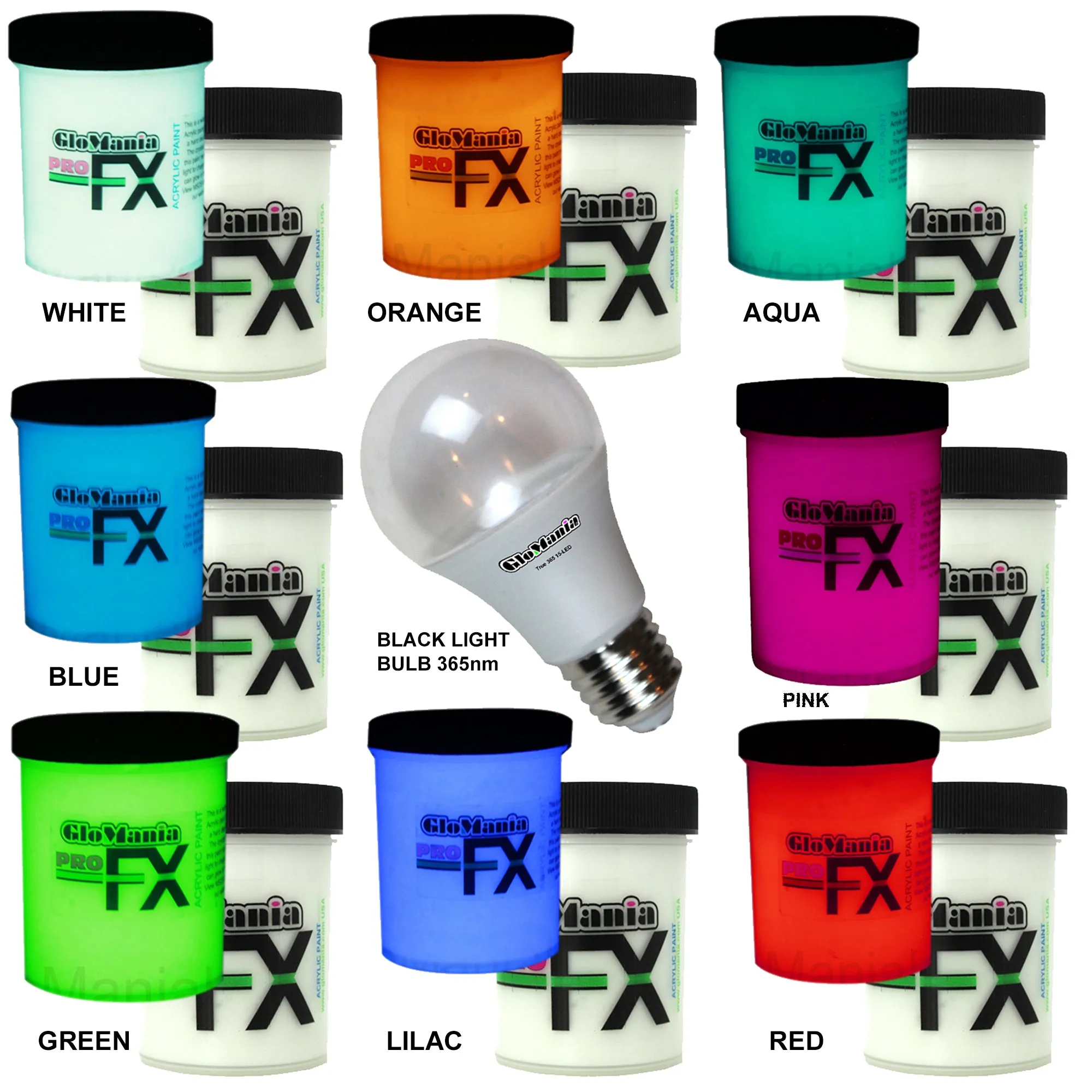 ProFX GID Invisible Neutral Glow in the Dark Strontium Aluminate acrylic paint