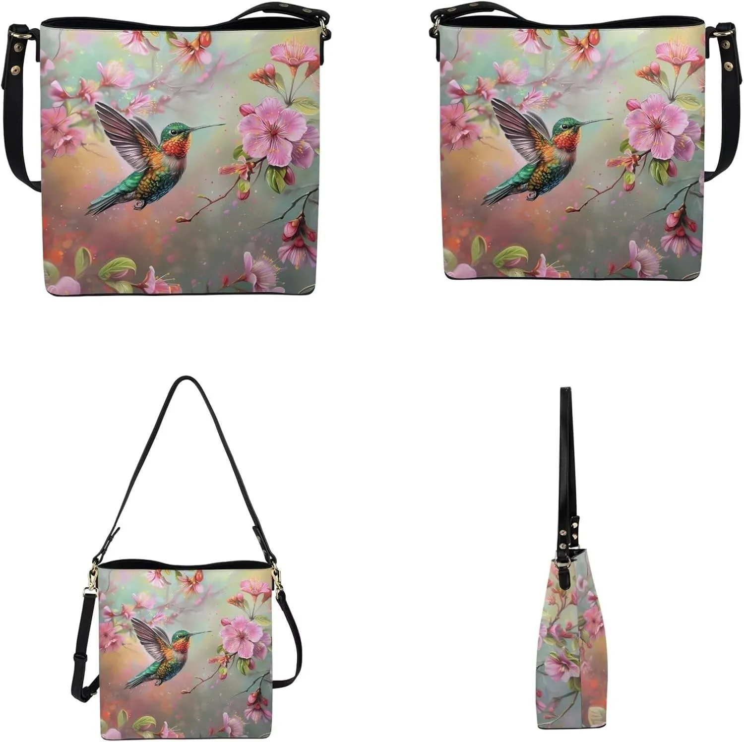 Purses for Women 2 Piece Set Shoulder Tote Purse with Long Wallet