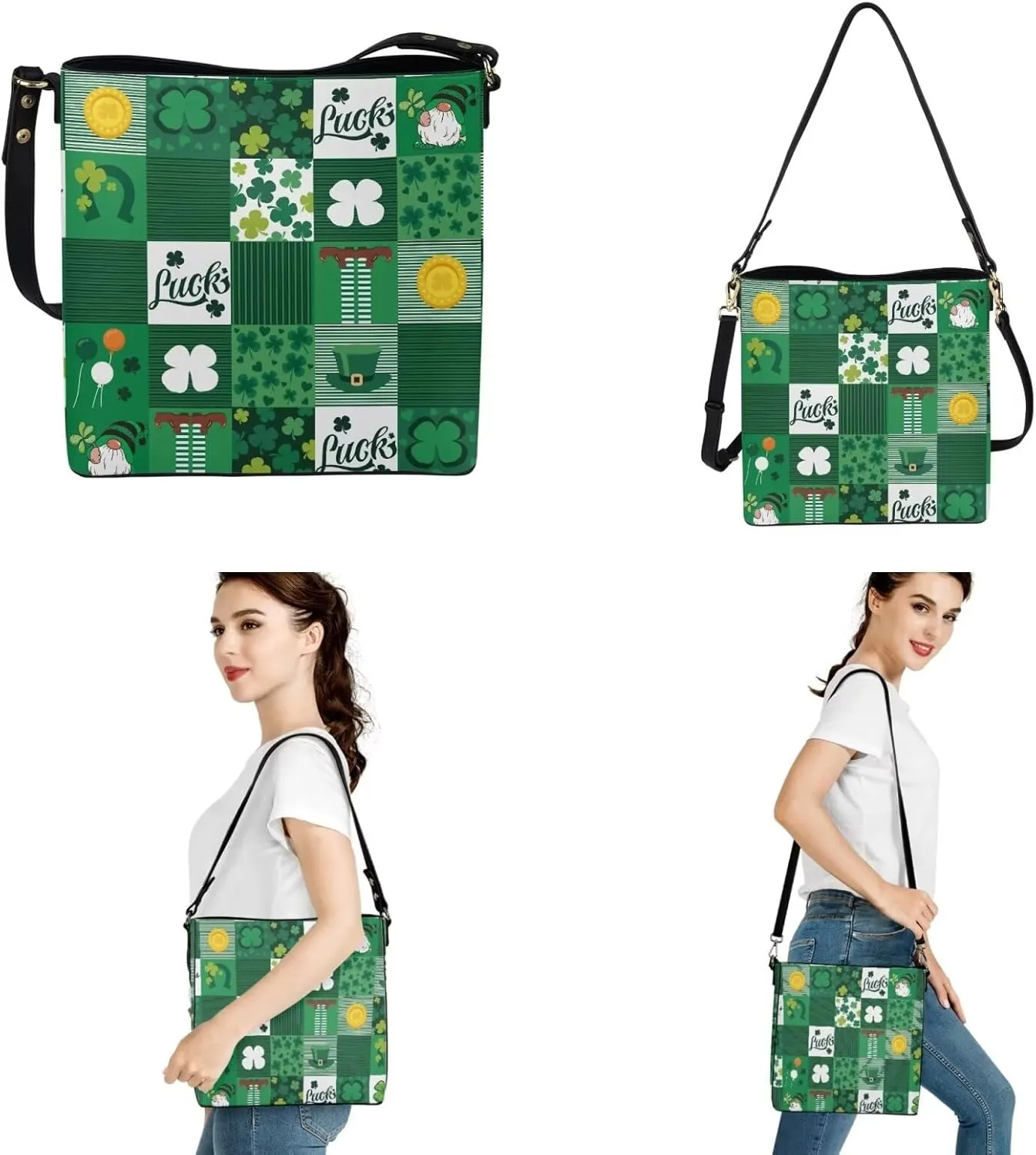Purses for Women 2 Piece Set Shoulder Tote Purse with Long Wallet