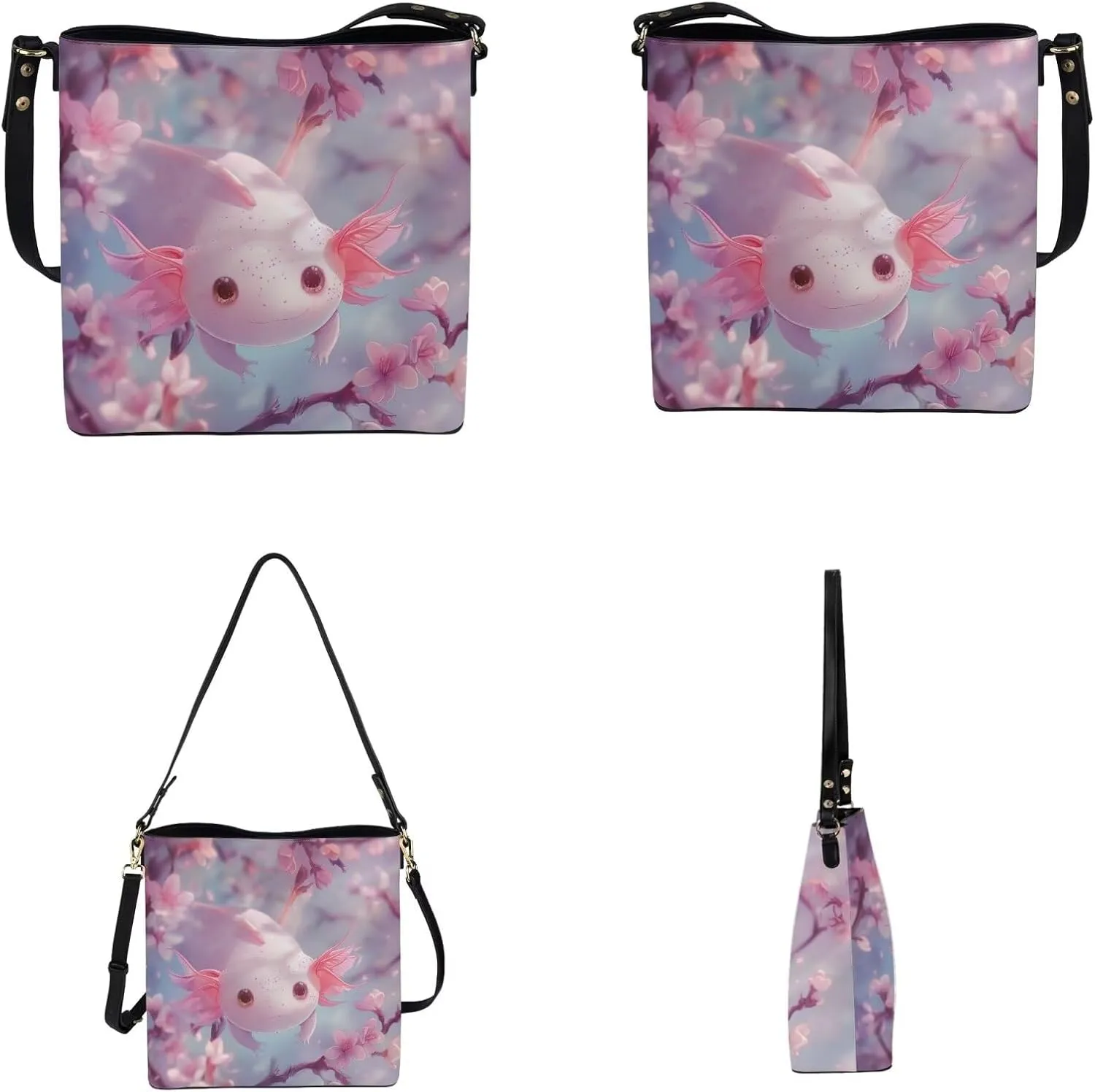 Purses for Women 2 Piece Set Shoulder Tote Purse with Long Wallet