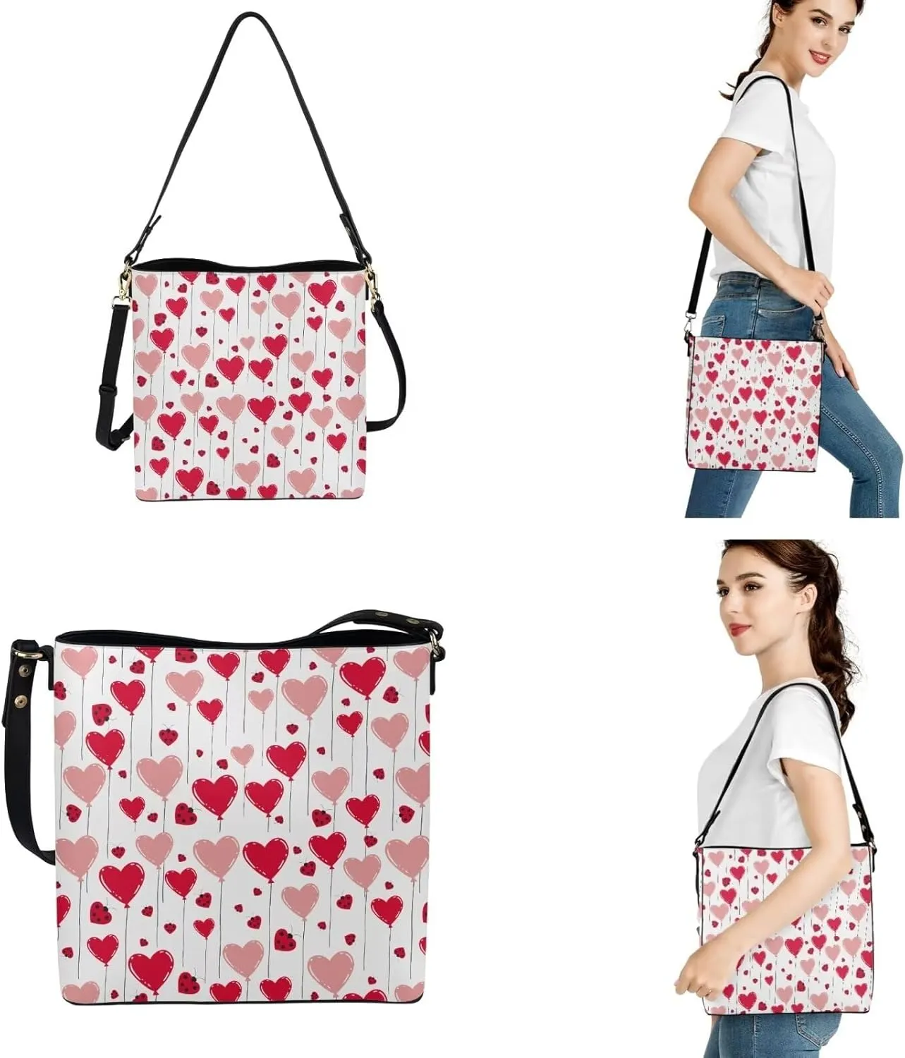 Purses with Wallets for Women Set Crossbody Shoulder Satchel Bags for Work Leather Hobo Purses and Handbags