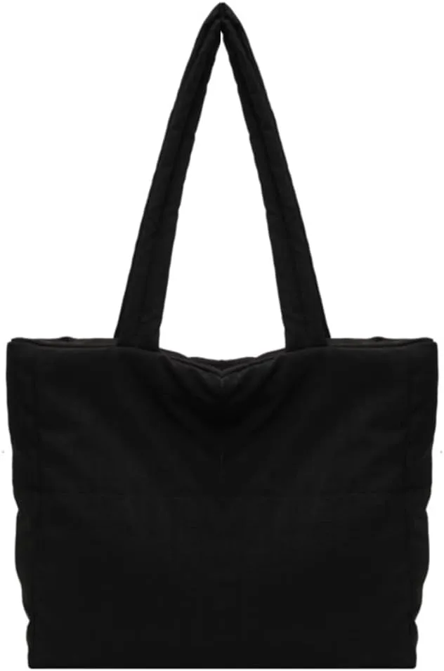 Quilted Nylon Shoulder Bag for Women Tote Bag Aesthetic Nylon Tote Bag Granola Aesthetic Vanilla Aesthetic Cute Bags