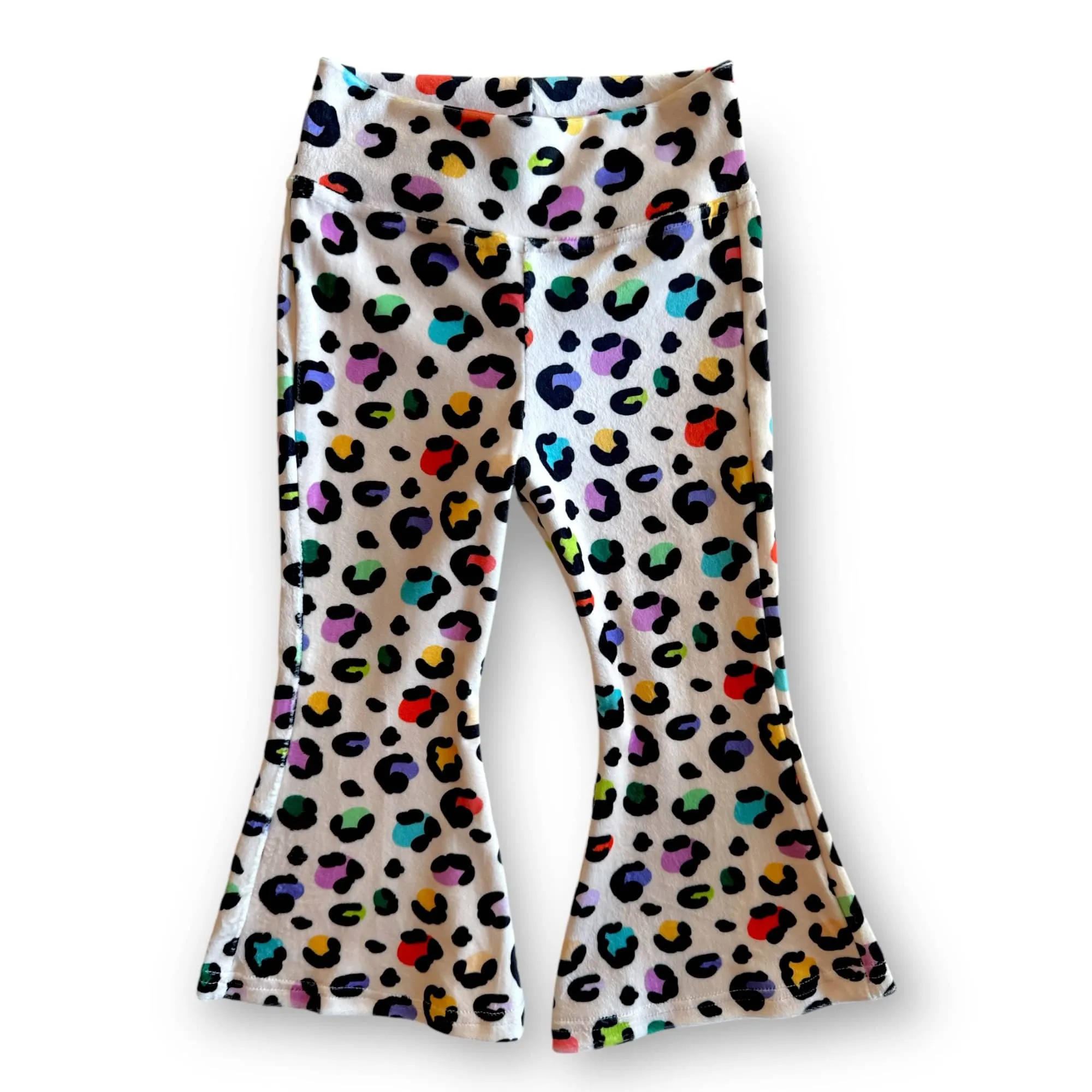 Retro Velvet Flare - Loopy Leopard