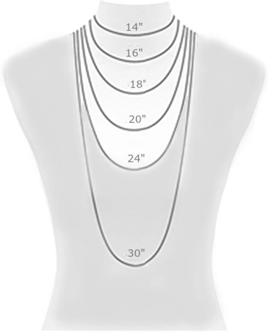 Ritastephens Sterling Silver Shiny Italian Cross Pendant Necklace (35mm, 43mm)