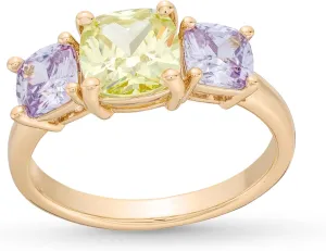 Rocksbox Stella CZ Statement Ring - Women's Statement Ring - 14k Gold Plating with Cubic Zirconia - Premium Quality Jewelry