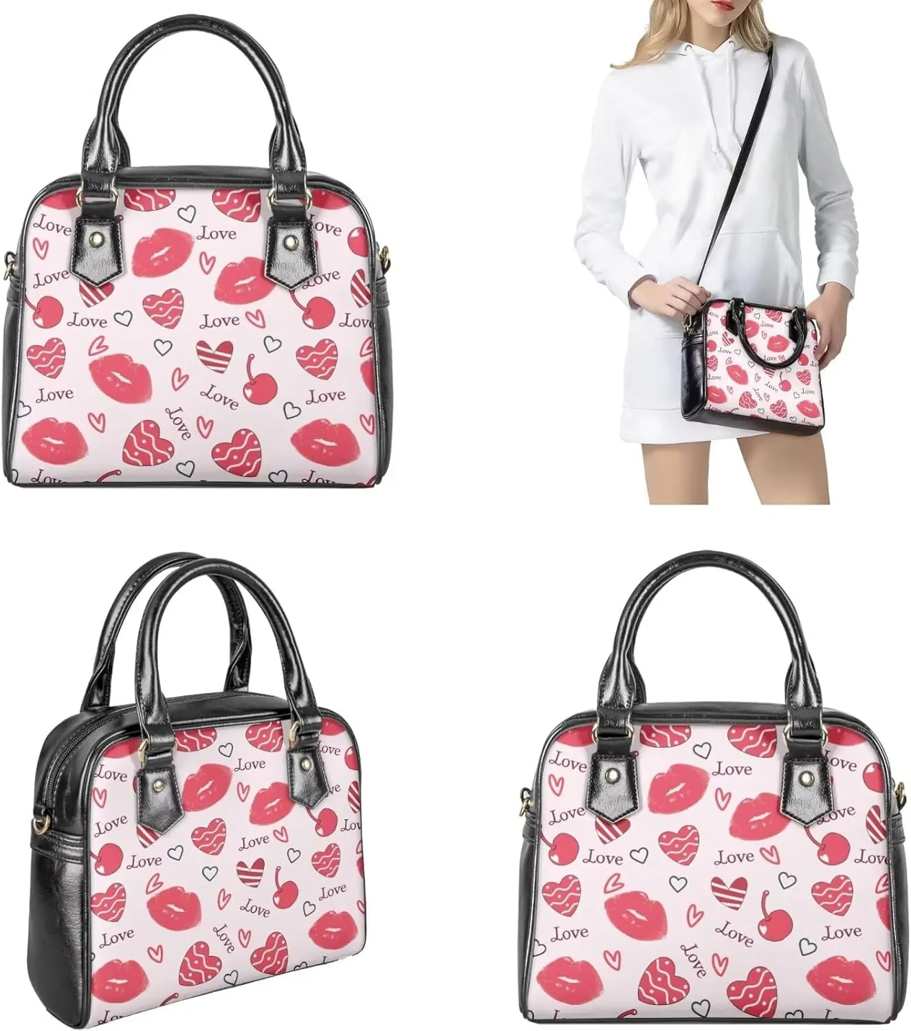 Saddle Purses for Women Hand Strap Wallet Large Saddle Bags Set of 3