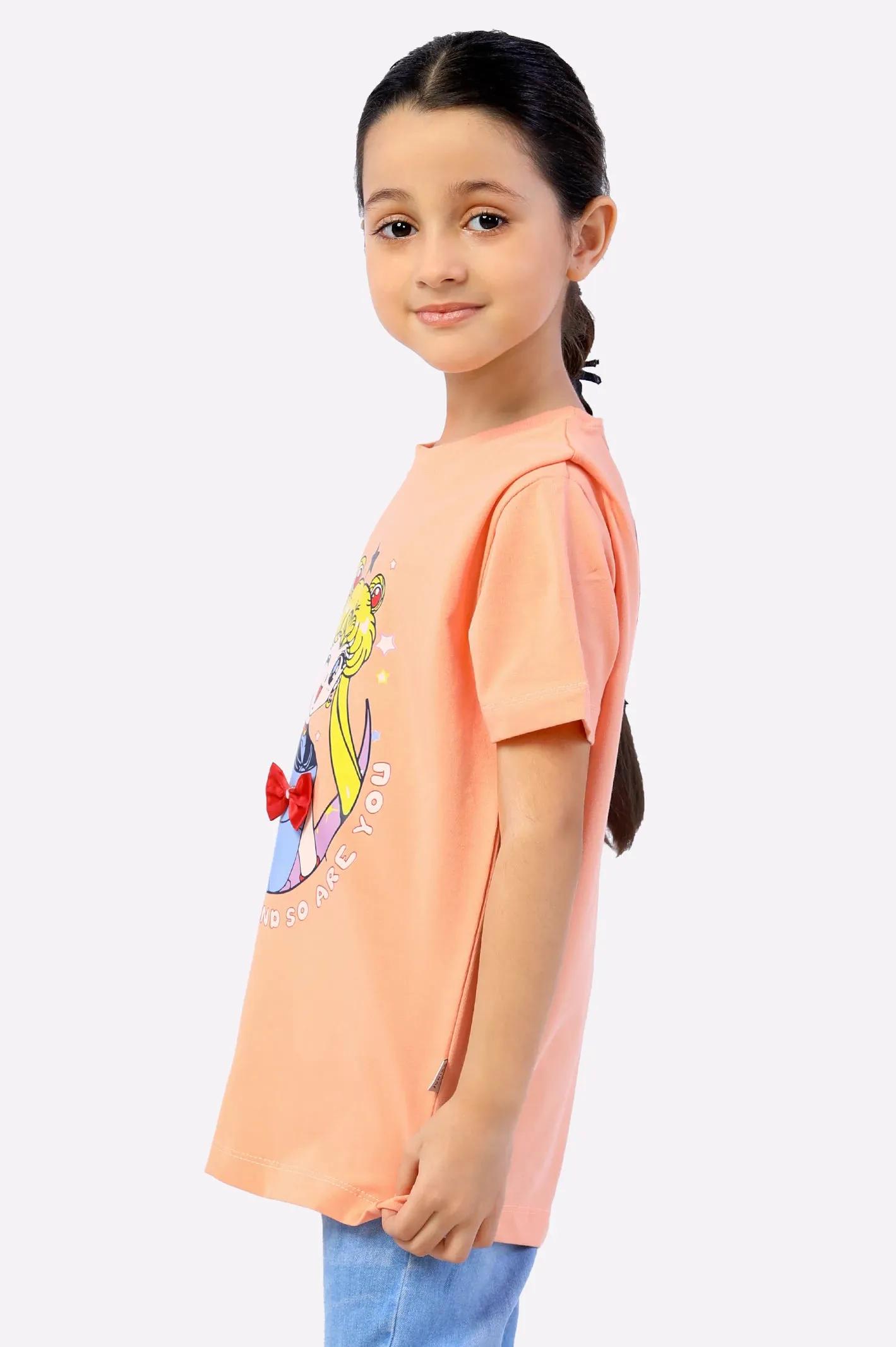 Sailor Moon Anime Print Girls T-Shirt