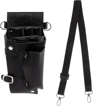 Salon Hairdresser Waist Bag, Crossbody Tool Bag, Stylist Waist Pouch, Detachable Scissor Bag, Beauty Tool Organizer (1 pcs black)