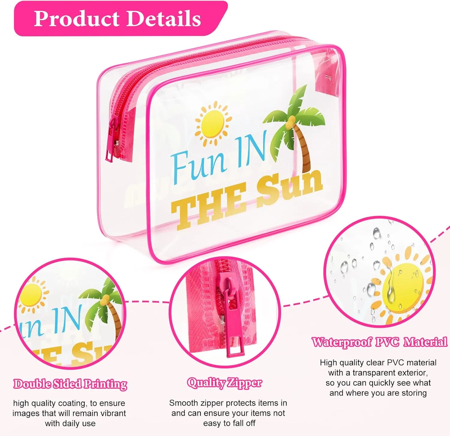 Sfodiary Beach Gifts for Women Makeup Bag Beach Lover Gifts Birthday Gifts for Friend Female Beach Themed Cosmetic Bag Beach Lover Gift Graduation Gifts for Her Christmas Gifts Travel Cosmetic Pouch