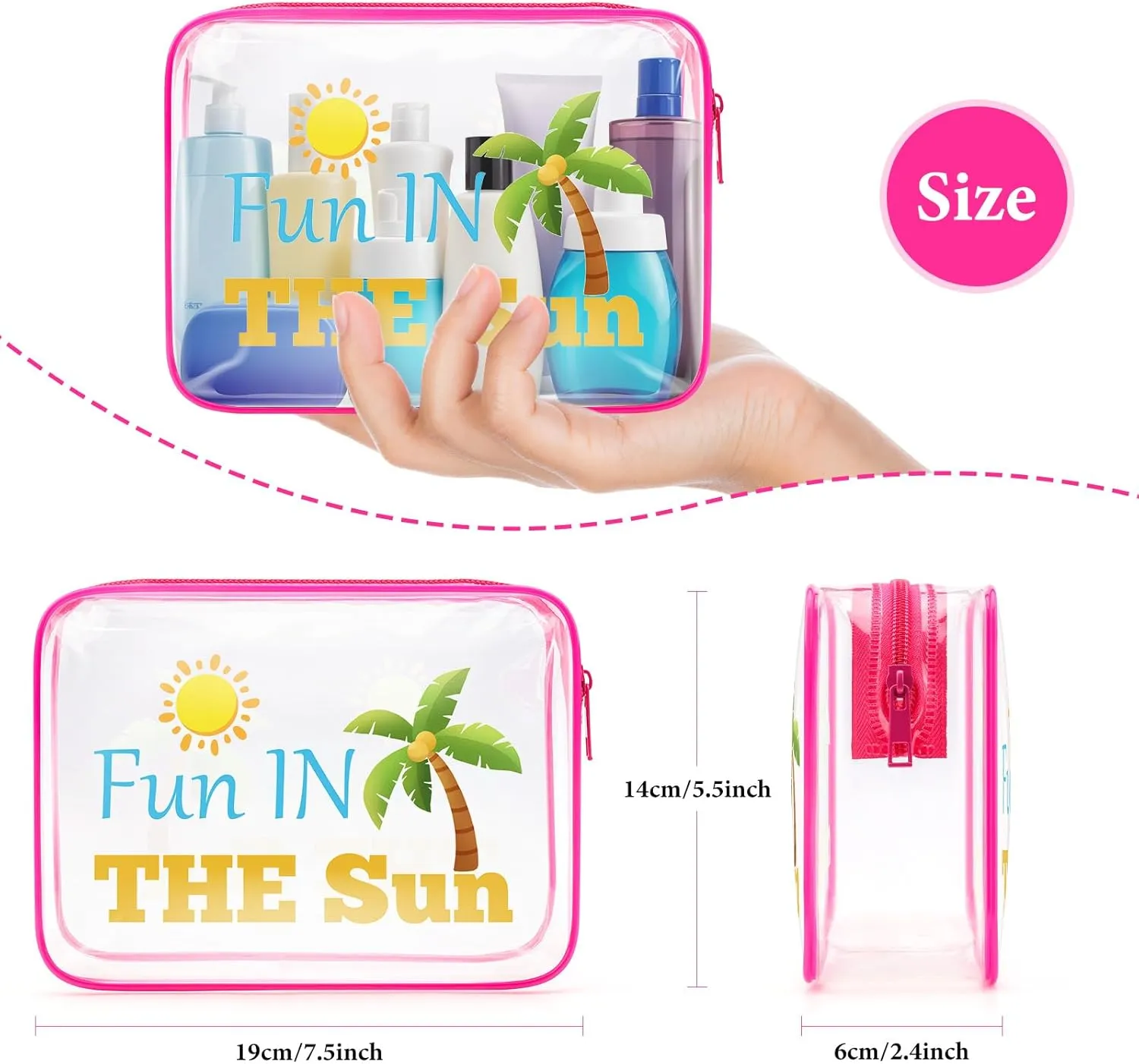 Sfodiary Beach Gifts for Women Makeup Bag Beach Lover Gifts Birthday Gifts for Friend Female Beach Themed Cosmetic Bag Beach Lover Gift Graduation Gifts for Her Christmas Gifts Travel Cosmetic Pouch