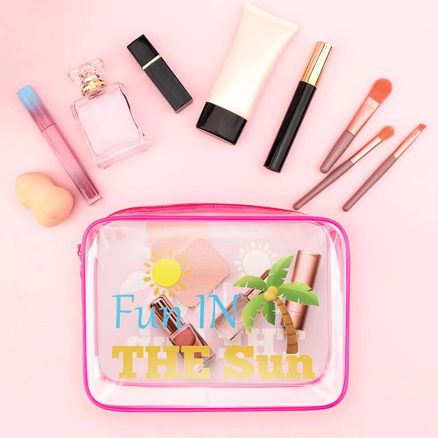 Sfodiary Beach Gifts for Women Makeup Bag Beach Lover Gifts Birthday Gifts for Friend Female Beach Themed Cosmetic Bag Beach Lover Gift Graduation Gifts for Her Christmas Gifts Travel Cosmetic Pouch