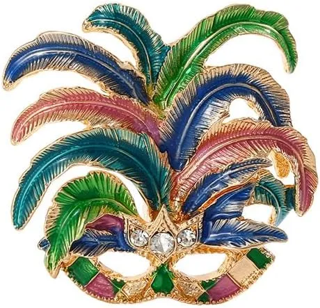 Shamrock Clover Hat Coin St Patrick's Day Brooch Mardi Gras Brooch Lapel Pins Party Decor Dress Accessories