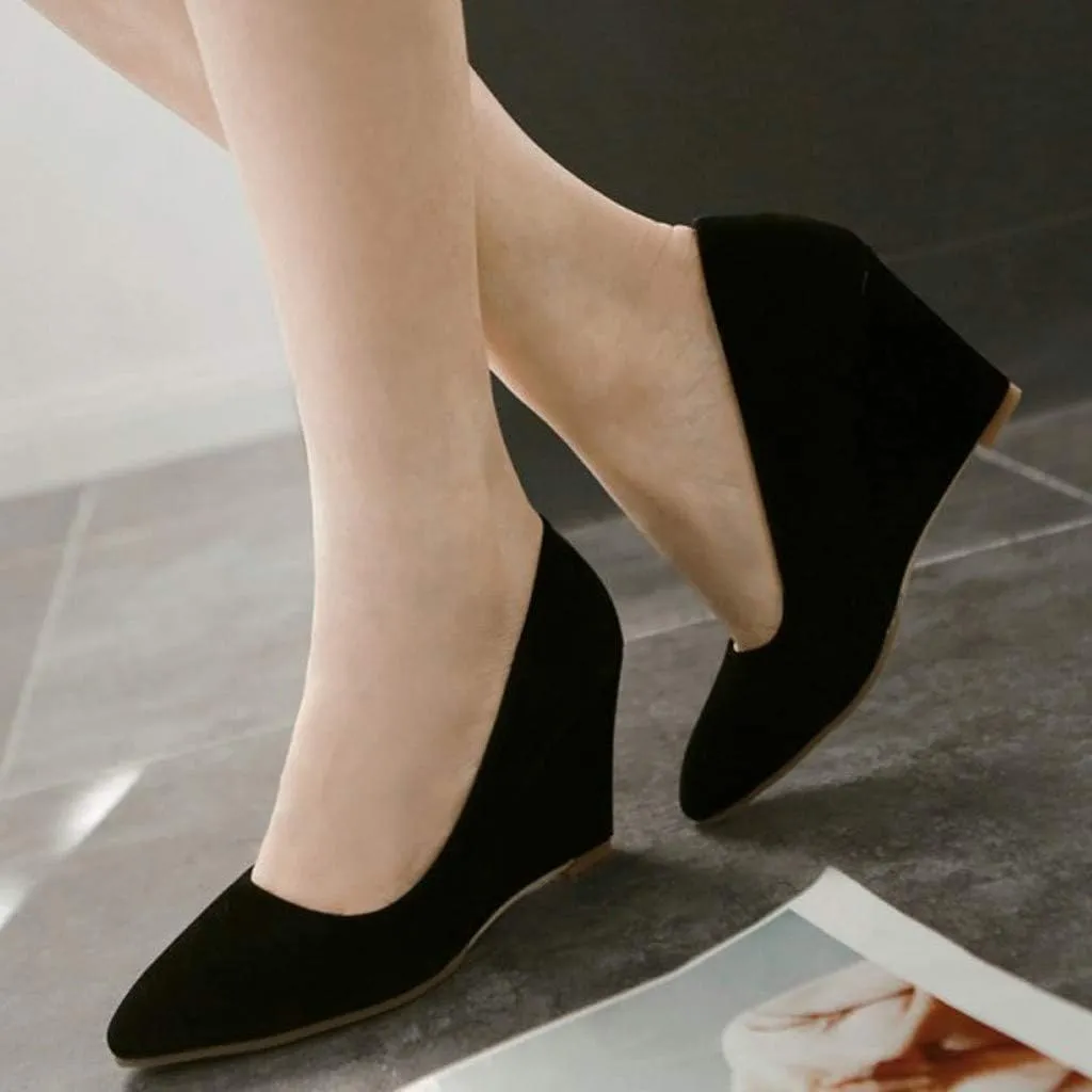 Shoes Open Toe Flower Women Business Suit Shoes Casual Comfortable Pumps Shoe Wedges Single