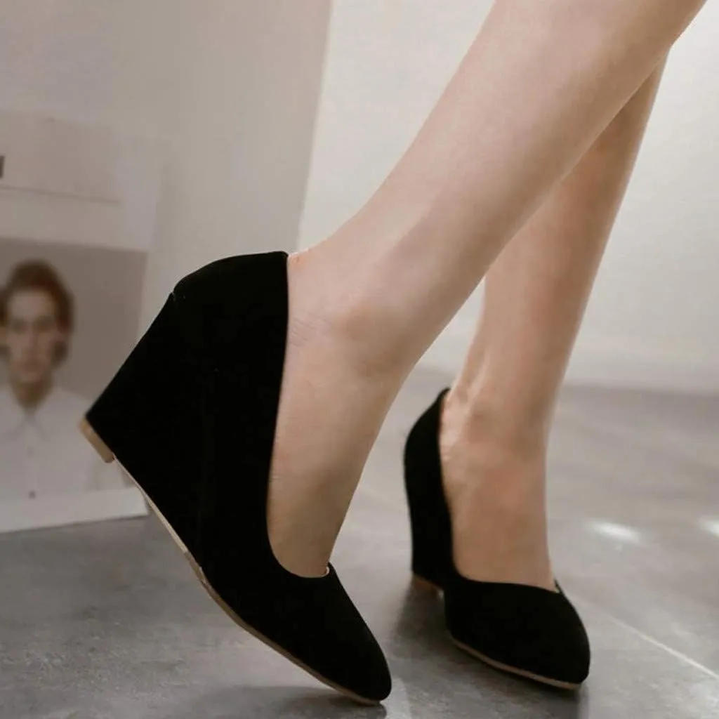 Shoes Open Toe Flower Women Business Suit Shoes Casual Comfortable Pumps Shoe Wedges Single