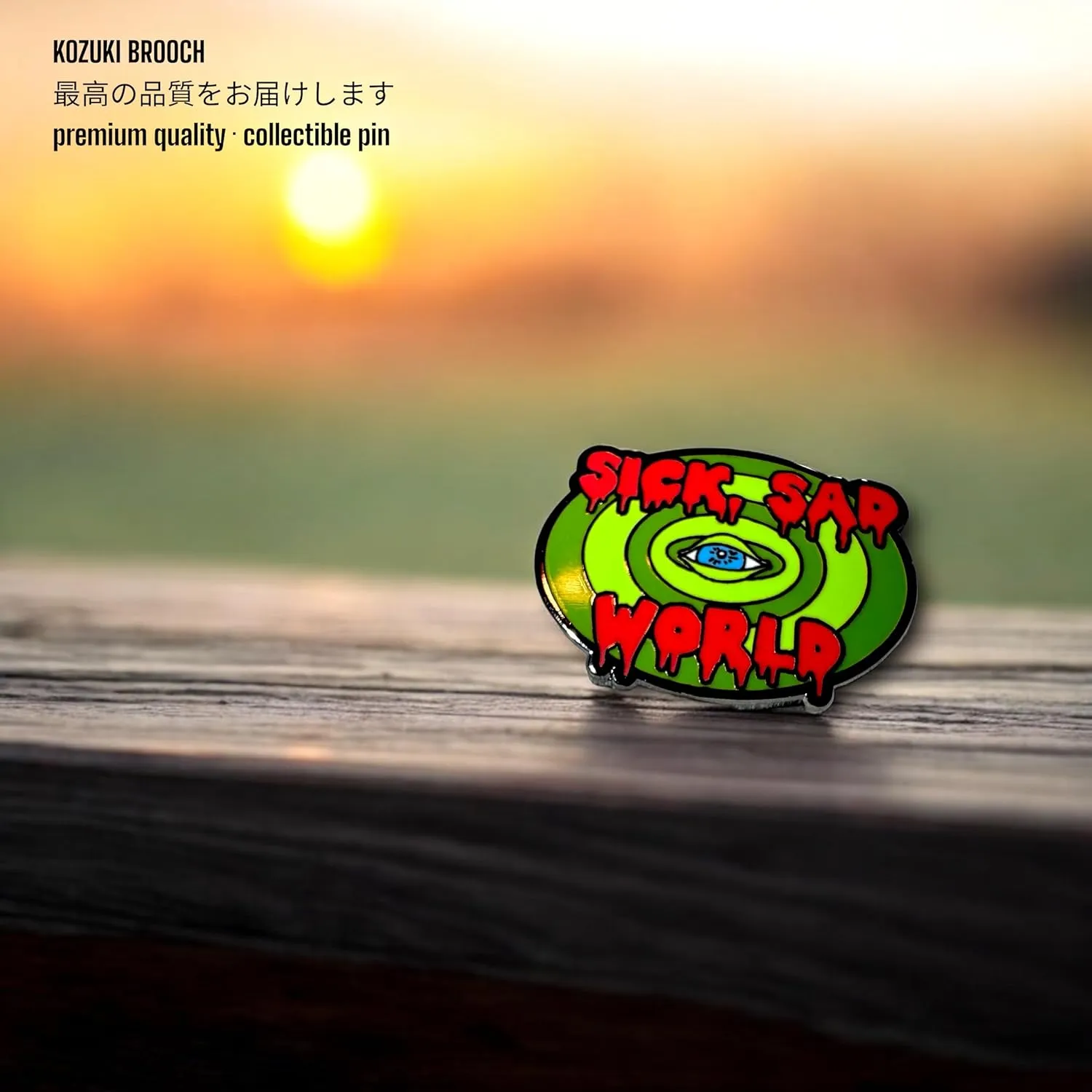 Sick Sad World Pin 90s Cartoon Mashup Enamel Pin Collectible Enamel Pin 90s Tv Show Merch Gift Sick Sad World Hard Enamel Lapel Pin for Backpack for hat