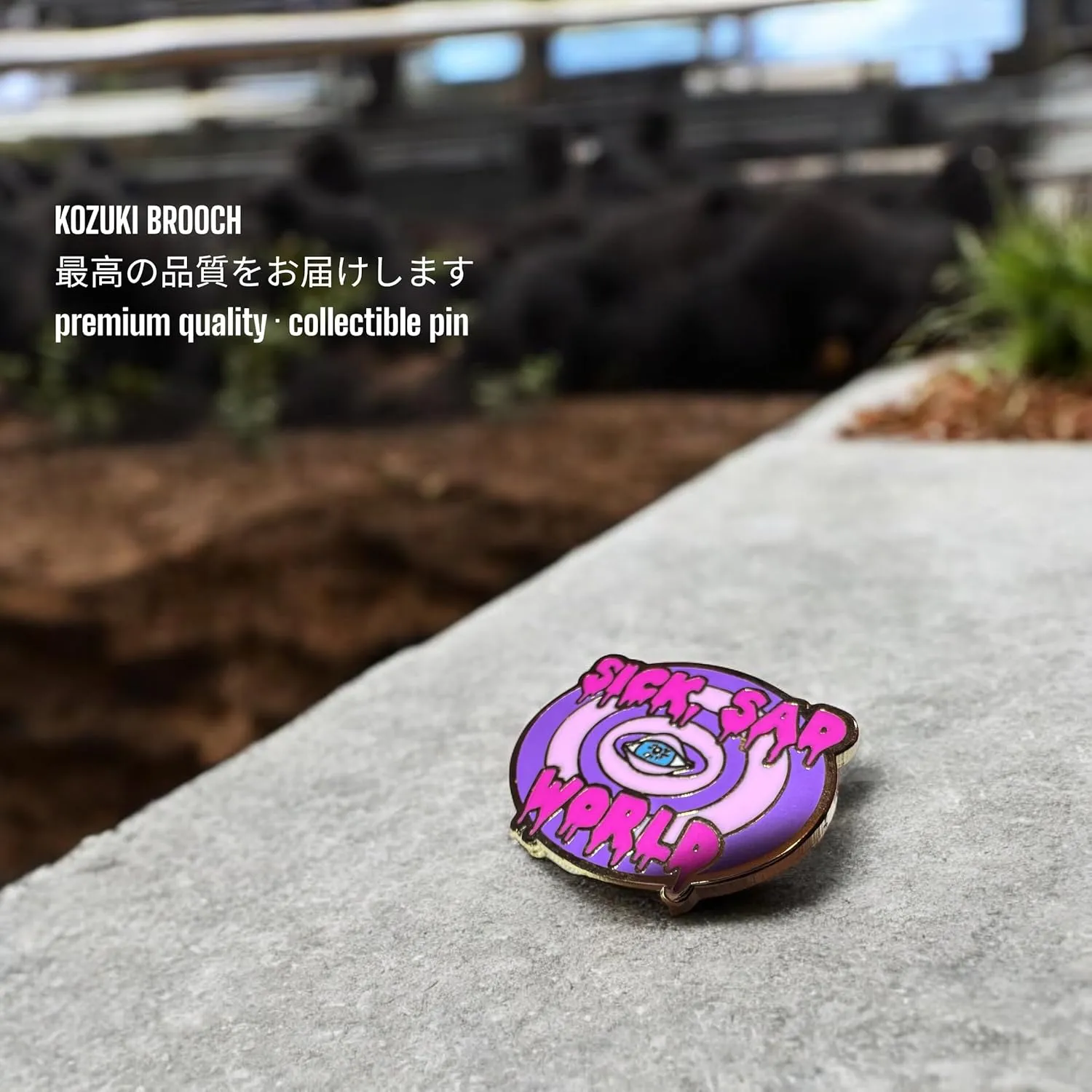 Sick Sad World Pin 90s Cartoon Mashup Enamel Pin Collectible Enamel Pin 90s Tv Show Merch Gift Sick Sad World Hard Enamel Lapel Pin for Backpack for hat