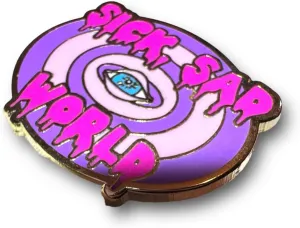 Sick Sad World Pin 90s Cartoon Mashup Enamel Pin Collectible Enamel Pin 90s Tv Show Merch Gift Sick Sad World Hard Enamel Lapel Pin for Backpack for hat