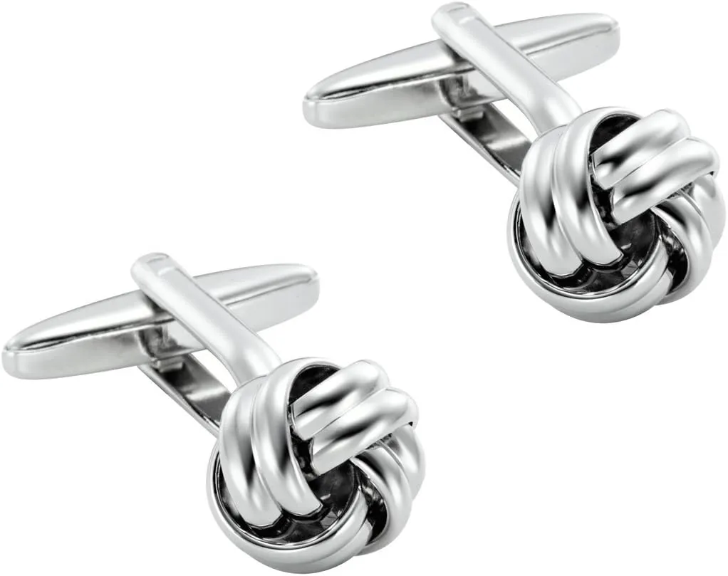 Stunning Mens Nautical Knot Stainless Steel Cufflinks