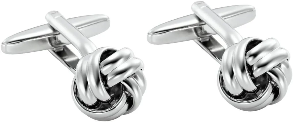 Stunning Mens Nautical Knot Stainless Steel Cufflinks
