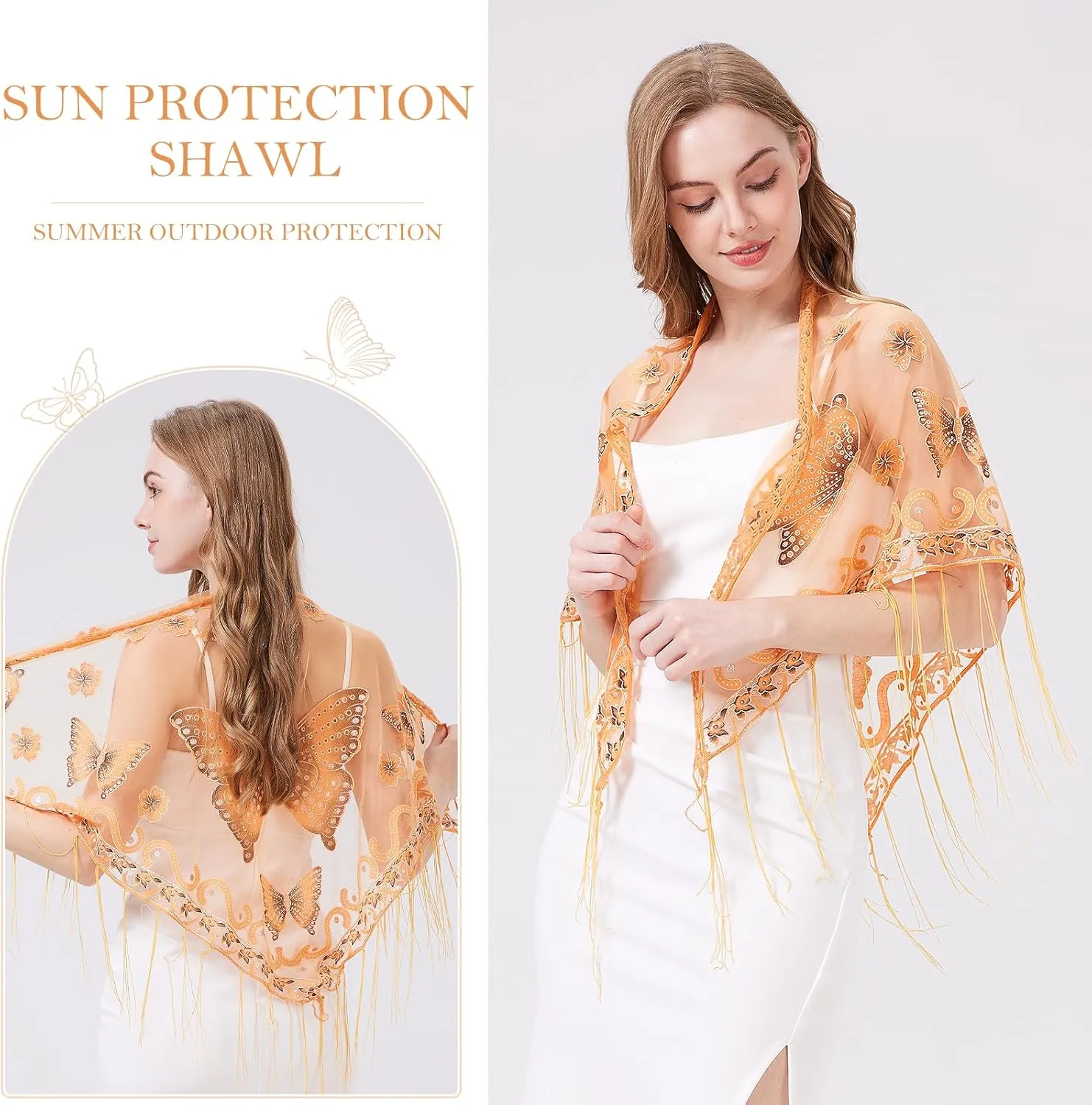 Summer Lace Shawl Wraps For Women Evening Dresses Black Pashmina Chiffon Scarf