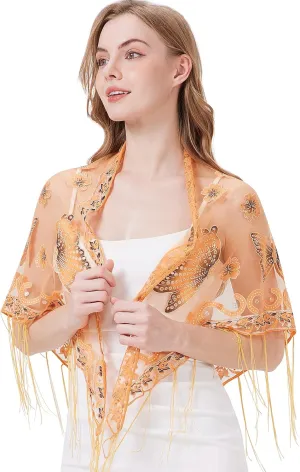 Summer Lace Shawl Wraps For Women Evening Dresses Black Pashmina Chiffon Scarf