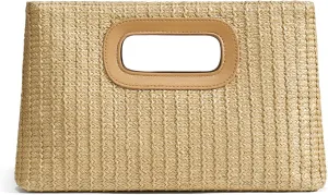 SWEETV CHUNLI Chic Straw Clutch