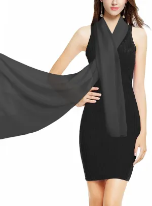 tagunop Chiffon Shawls and Wraps for Evening Dresses Soft Scarves for Bridal Wedding Party Womens Accessories Gift for Her