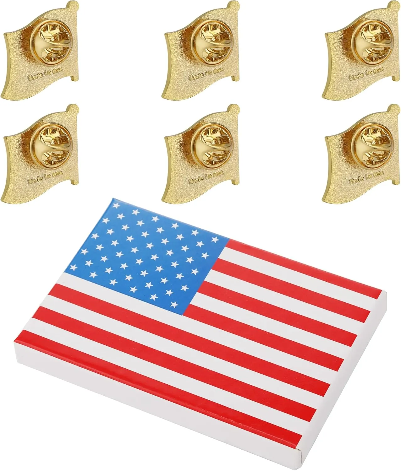 TONOS Exquisite American Flag Pin - Stars and Stripes Lapel Pin